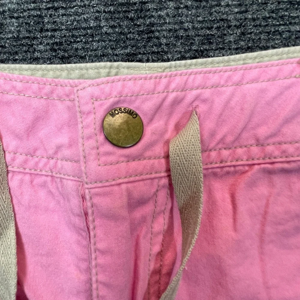 Mossimo Y2K Cargo Shorts Women L Pink Soft Girl Utility Cotton Barbiecore 90s